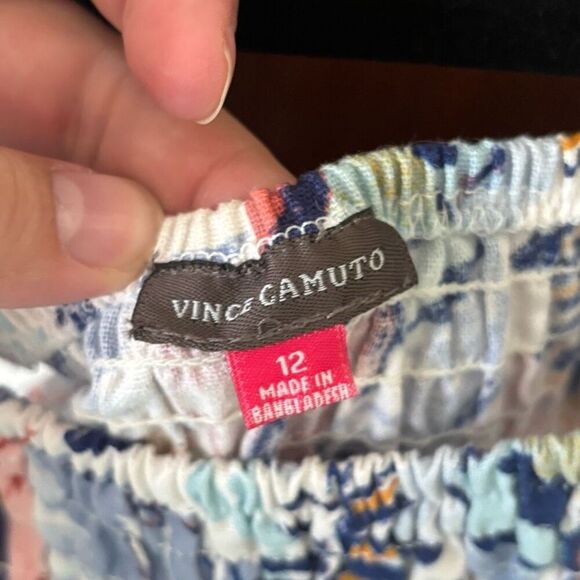 Vince Camuto Girls Floral Linen Romper 12 - Picture 4 of 5